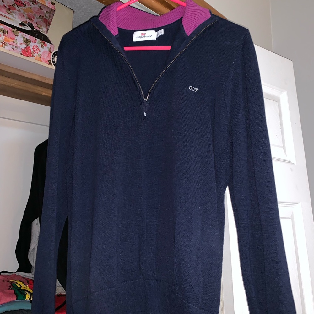 Vineyard vines navy shep crew